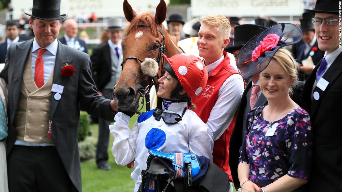 Hayley Turner becomes only the second female jockey to ride a winner at Royal Ascot and the first in 32 years after Gay Kelleway.