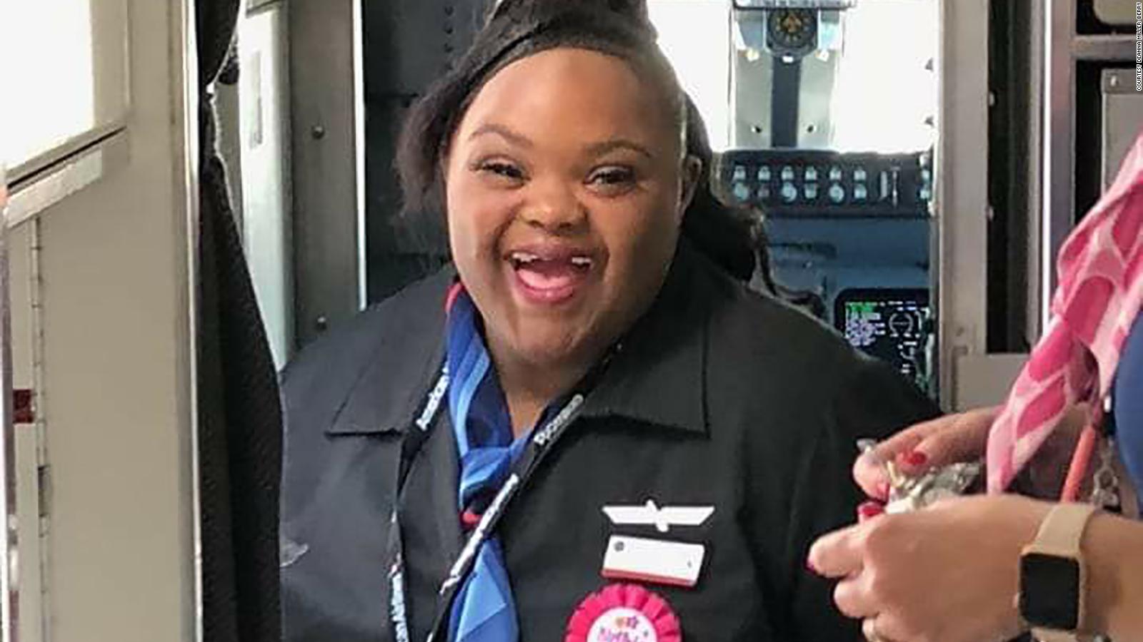 Woman With Down Syndrome Becomes Flight Attendant Inspiremore Hot Sex