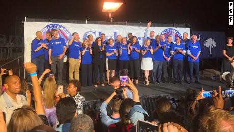 21 candidates in matching T-shirts walked onto a stage in South Carolina. Here&#39;s what happened