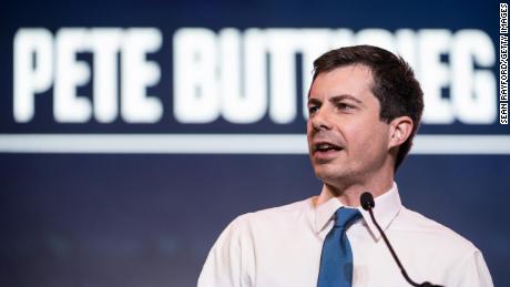 Buttigieg addresses the crowd at the 2019 South Carolina Democratic Party State Convention on June 22, 2019 in Columbia, South Carolina. 