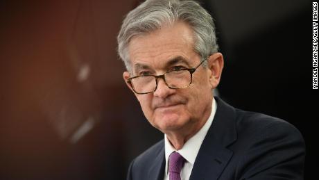 Federal Reserve Board Chair Jerome Powell speaks during a press conference after a Federal Open Market Committee meeting in Washington, DC, on May1, 2019. - The US Federal Reserve decided Wednesday to keep its benchmark interest rate unchanged amid mixed signals about the direction of the US economy. (Photo by MANDEL NGAN / AFP)        (Photo credit should read MANDEL NGAN/AFP/Getty Images)