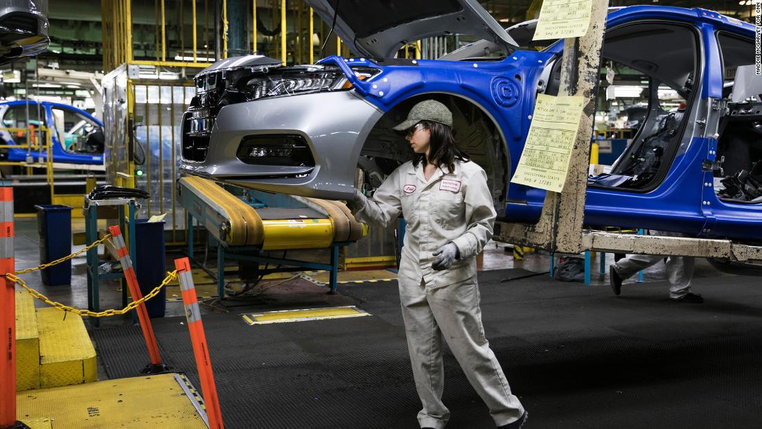 Josie Marshall works on the bumpers of a car. In 2018, Honda produced its &lt;a href=&quot;https://hondanews.com/releases/honda-builds-its-25-millionth-automobile-in-the-u-s&quot; target=&quot;_blank&quot;&gt;25 millionth US-made car.&lt;/a&gt;