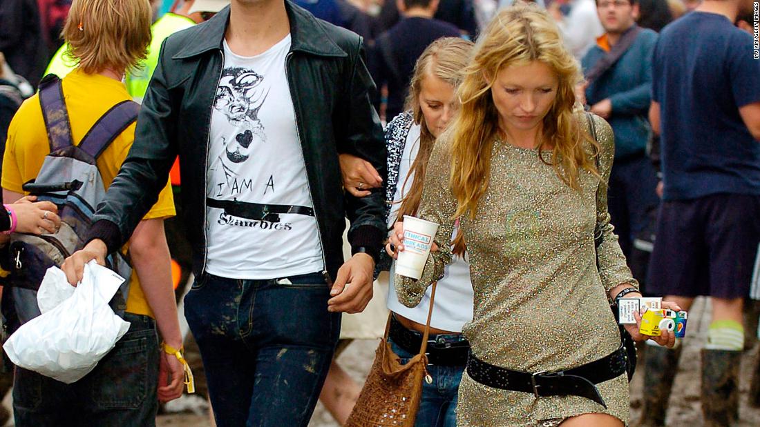 Kate Moss' rain boots at Glastonbury: A fashion moment to remember CNN Style
