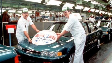 Honda produces its 3 millionth vehicle on January 21, 1993, a special Anniversary Accord model to commemorate 10 years of US auto production in Marysville, Ohio.