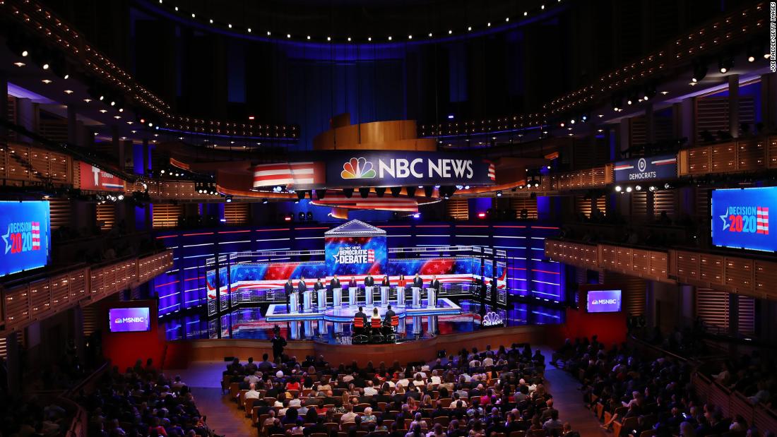 A wide view of Wednesday&#39;s debate.