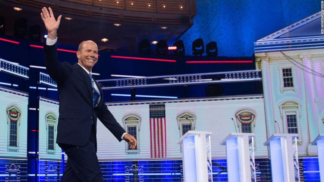 Delaney takes the stage before Wednesday&#39;s debate.