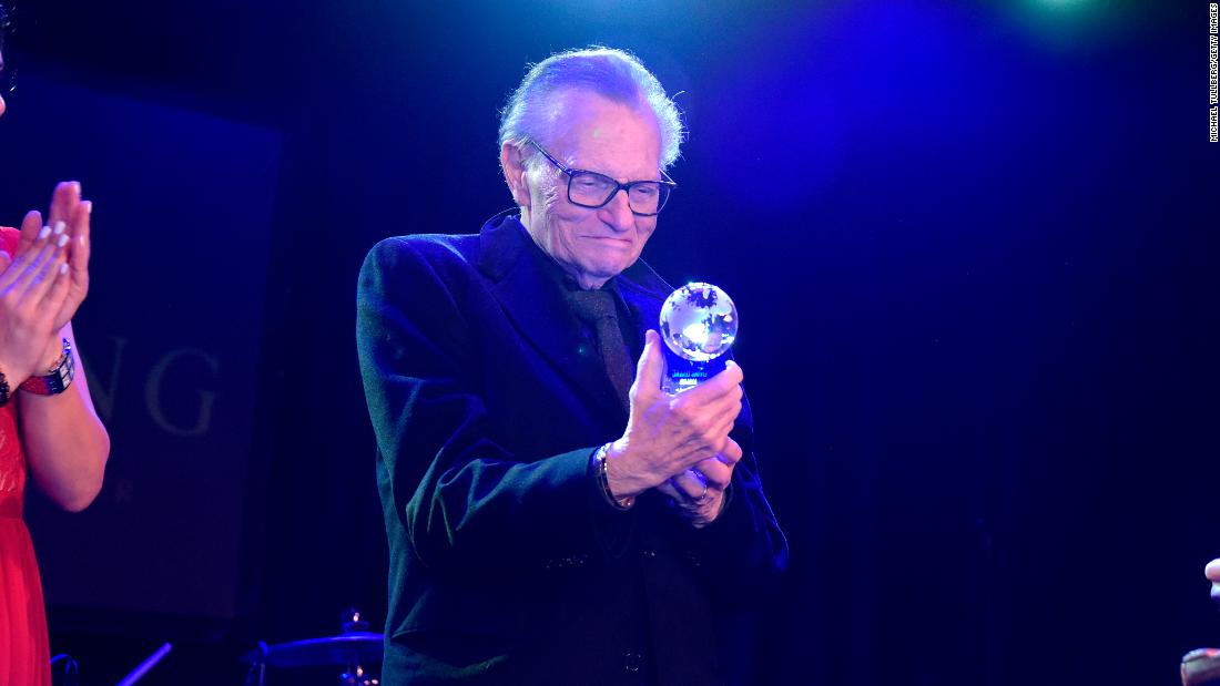 King receives a lifetime achievement award at The Soiree gala in February 2019.