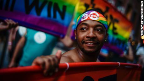 Thousands march in the streets of New York for WorldPride