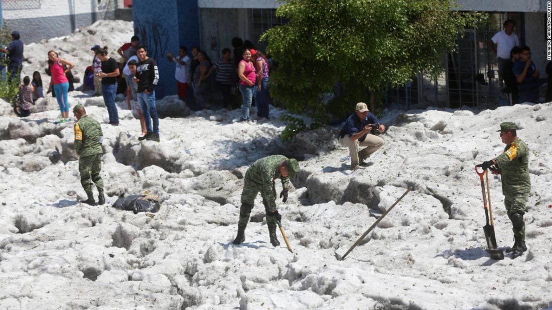 Guadalajara, Mexico, covered in ice after summer hail storm - CNN