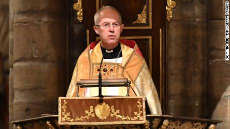 LONDON, ENGLAND - DECEMBER 04: Archbishop of Canterbury Justin Welby speaks at a service in Westminster Abbey to celebrate the contribution of Christians in the Middle East on December 4, 2018 in London, England.  (Photo by Dominic Lipinski - WPA Pool/Getty Images)