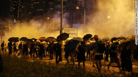 Hong Kong government building a &#39;big crime scene&#39; after night of violent protests 