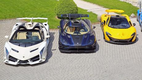 Supercars seized from politician auctioned in Switzerland