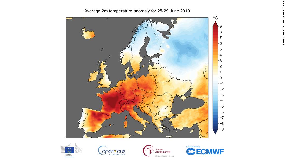 Hottest June On Record For Both The Word And Europe Cnn