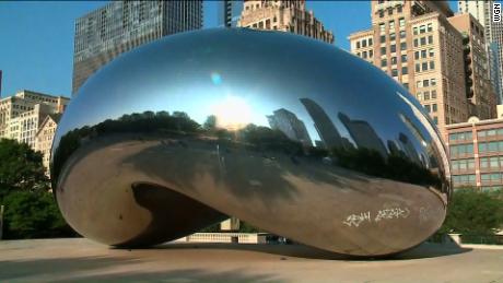 From WGN: Seven people are in custody after &quot;The Bean&quot; sculpture and Maggie Daley Park were vandalized overnight. Police said a group of people spray-painted the iconic Cloud Gate sculpture, known as &quot;The Bean,&quot; at Millennium Park and the Cancer Survivor Wall in Maggie Daley Park. &quot;The Bean&quot; and the Cancer Survivor Wall, along with benches and other structures in the area, were tagged and defaced with gang graffiti. Police found seven men and women nearby and arrested them in connection with the vandalism. Charges are pending. &quot;The Bean&quot; stands 33-feet high and weighs 110 tons. It was completed in May of 2006, dedicated by British artist Anish Kapoor. The sculpture is one of the world&#39;s largest permanent outdoor art installations, and is a top tourist destination in Chicago. 