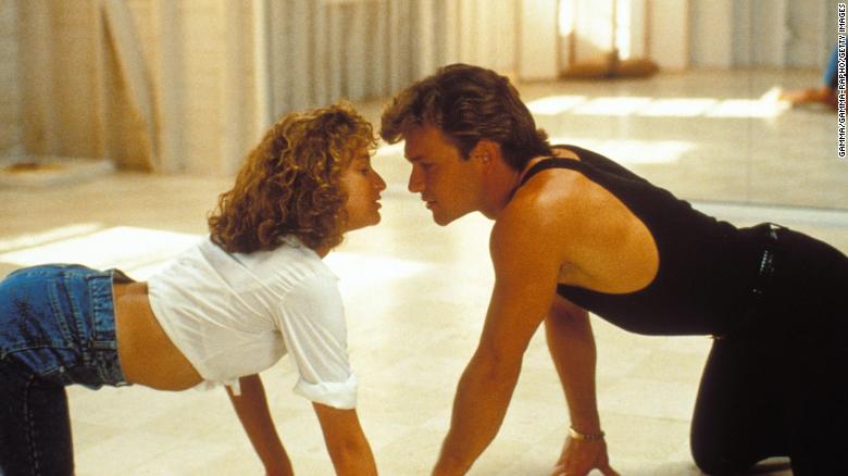 Patrick Swayze and Jennifer Grey in the movie &quot;Dirty Dancing&quot; remind us to be present with and focused on your partner as a resolution for the new year.