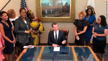 California Gov. Gavin Newsom signed a bill into law that bans workplace and school discrimination against people for wearing natural hair.