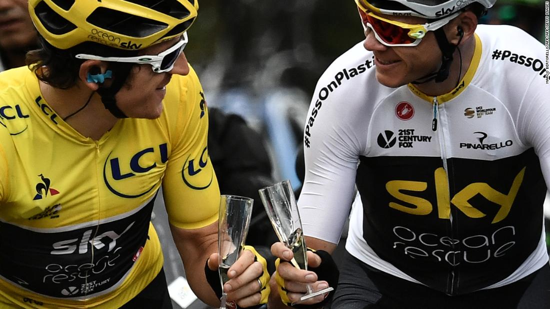 It was celebrations all round last year as Thomas won the Tour with help from his Team Sky teammate Chris Froome, but there will be no repeat with Froome sidelined after a horror crash.