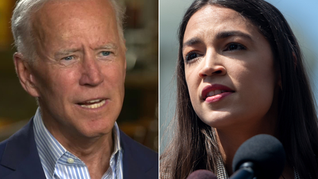 ocasio cortez joe biden