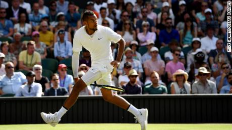 Krygios pulled out the &#39;tweener&#39; trick shot against Nadal.