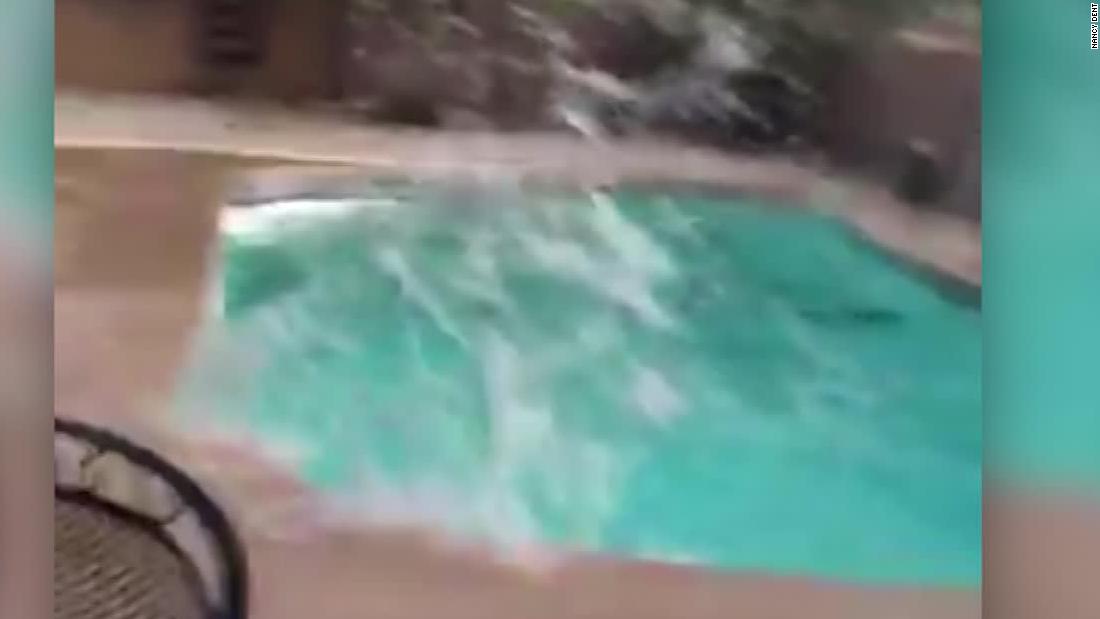 Waves in pools caused by earthquake in southern California - CNN Video