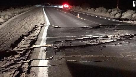 Highway 178 in Trona was closed for repairs. 