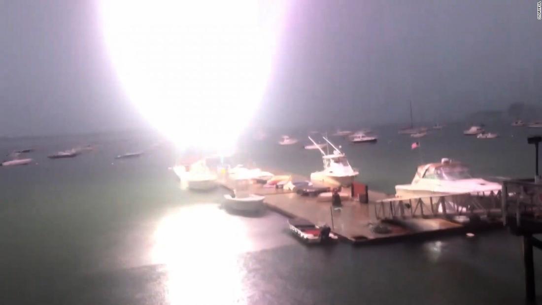 lightning strike on sailboat