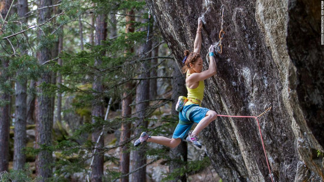 Kim has excelled in lead climbing, the sport climbing format that  requires athletes climb as high as possible on a 15-meter plus wall in six minutes using safety ropes, without reclimbs. 