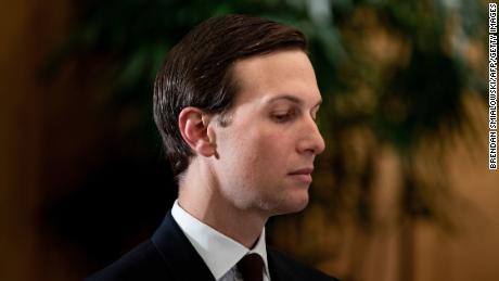 US Senior Advisor Jared Kushner waits for a working breakfast with US President Donald Trump and Saudi Crown Prince Mohammad Bin Salman Al Saud during the G20 Summit in Osaka on June 29, 2019. (BRENDAN SMIALOWSKI/AFP/Getty Images)