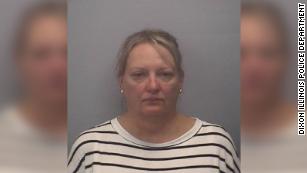 Police said Jennifer Yeager was charged with child endangerment and reckless conduct.
