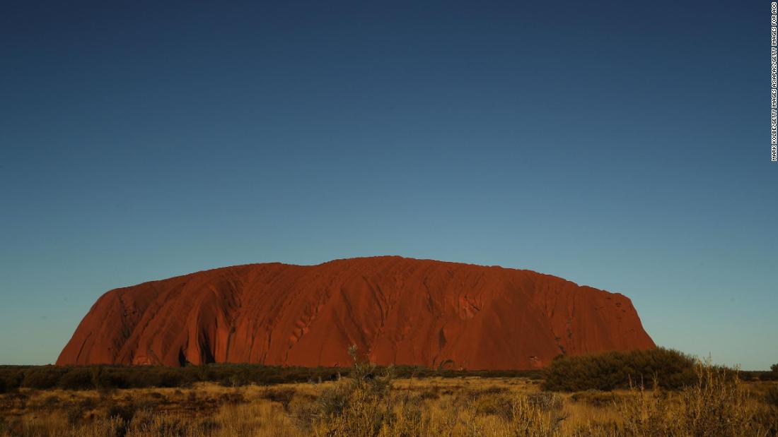 A general view of Uluru, in Australia's Northern Territory. The ancient monument gave its name to a key indigenous rights statement. 