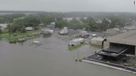 Drone aerials of Morgan City, Louisiana.