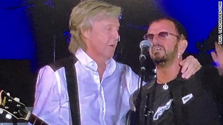 Paul McCartney and Ringo Starr reunited to perform Beatles classics at Dodger Stadium