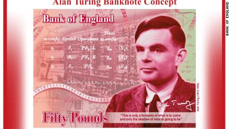 Alan Turing, World War II code-breaker castrated for being gay, is the face of Britain&#39;s £50 note