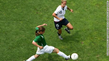 Taylor plays against the USA during an international soccer game in 2006.