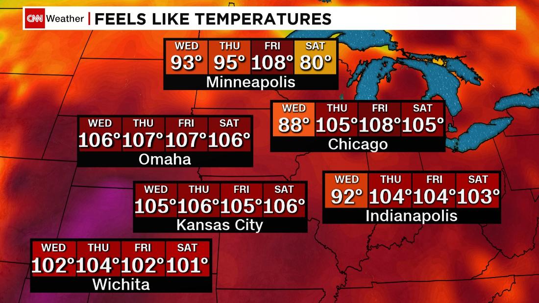 Heat wave Half of the US will see temperatures of 95 degrees or higher