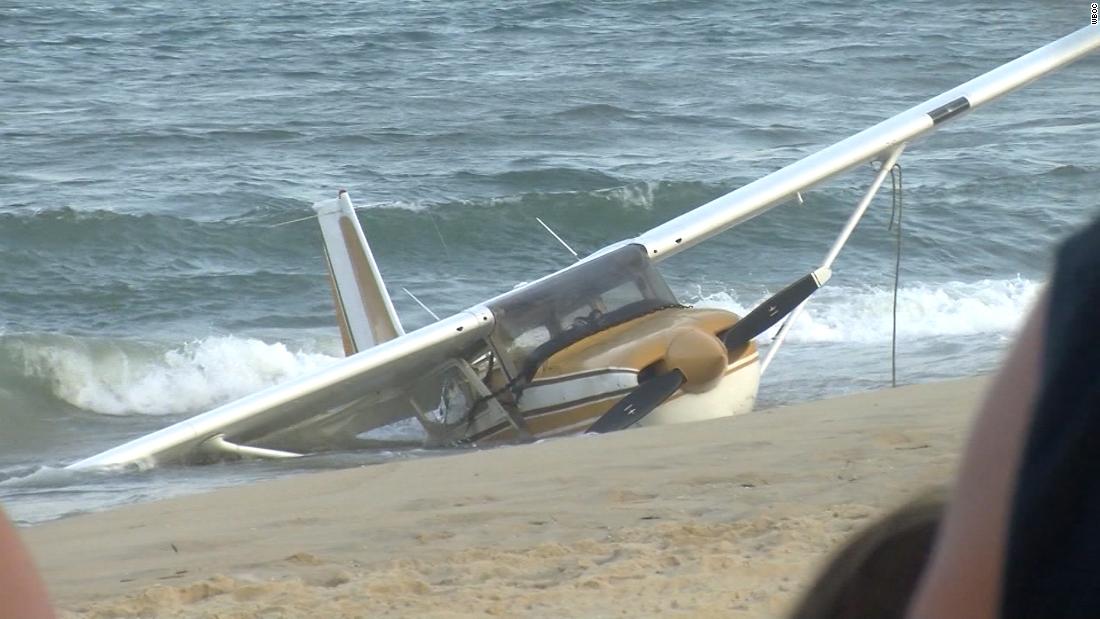 Plane makes emergency landing on Ocean City, Maryland beach CNN Video