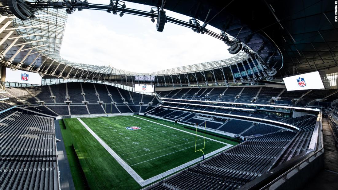 Tottenham Hotspurs&#39; new ground -- the first custom-built NFL stadium outside the US -- provided a stunning background for the young athletes to showcase their prowess. 