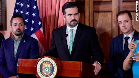 Rosselló called for a press conference hours after police clashed with protesters.