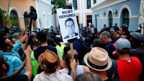 Protesters have marched in Old San Juan for days calling for the governor&#39;s resignation.