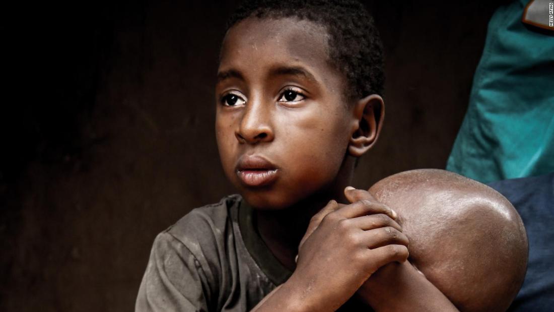 Displaced children living with the host community in Yola, 2014.