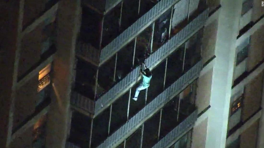 190719041916 man climbs out of building super tease
