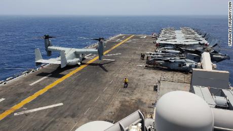 On the ship that downed a military drone, one small mistake could cause a war with Iran