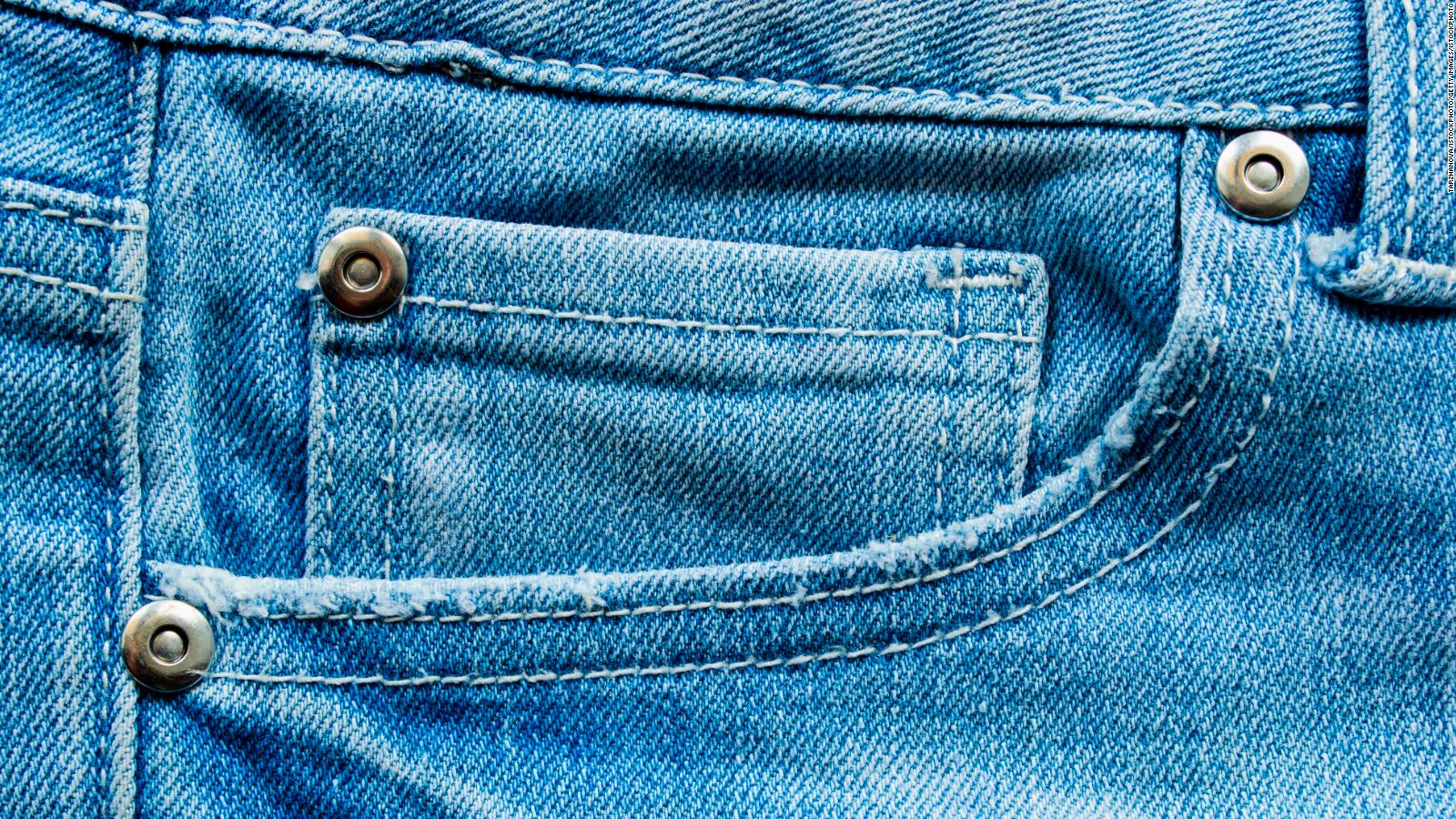 blue rivet jeans