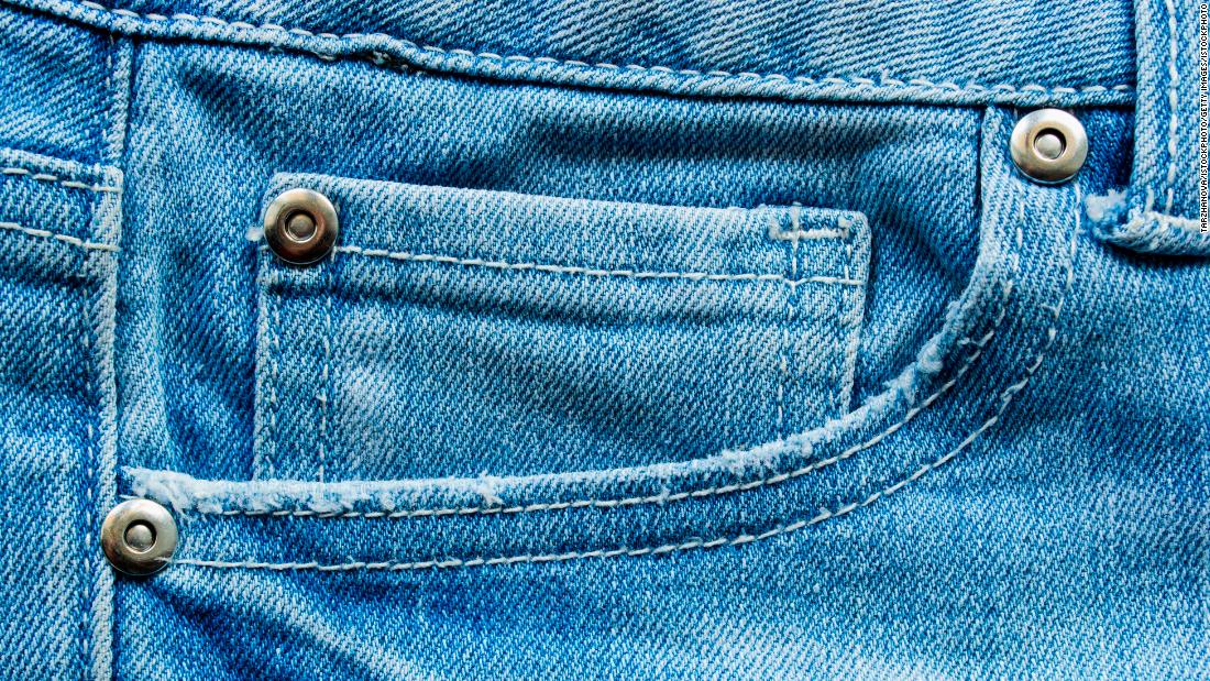 blue jeans button