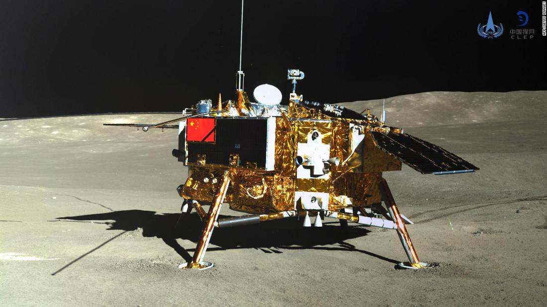 This picture shows China&#39;s &lt;a href=&quot;https://edition.cnn.com/2019/01/02/health/china-lunar-rover-far-moon-landing-intl/index.html&quot; target=&quot;_blank&quot;&gt;Chang&#39;e-4 lunar probe&lt;/a&gt;, taken by the Yutu-2 moon rover, on the far side of the moon. Last year, the Chinese Space Agency said China hopes to establish an international lunar base one day, possibly using 3D printing to build facilities. 