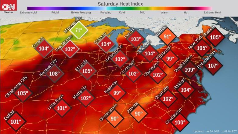 Heat wave is coming to East Coast 190720123915-heat-index-forecasts-for-07-20-19-as-of-1102-a-m-et-exlarge-169