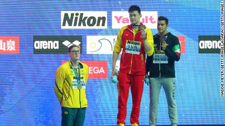 Sun Yang: UK swimmer Duncan Scott refuses to share podium ...