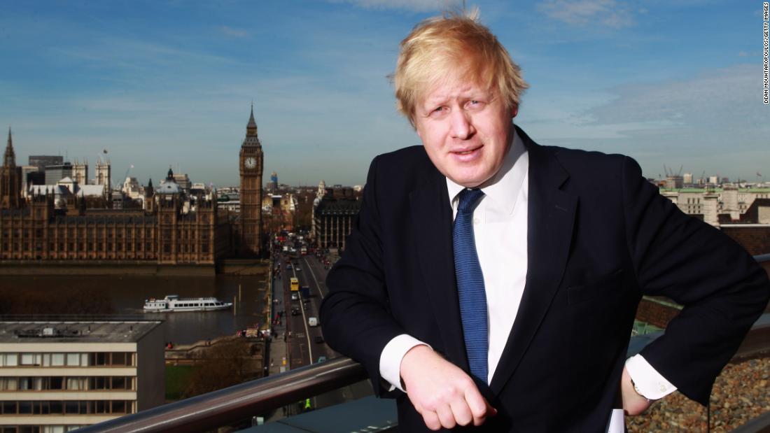Johnson poses for a photo in London in April 2011. He was re-elected as the city&#39;s mayor in 2012.