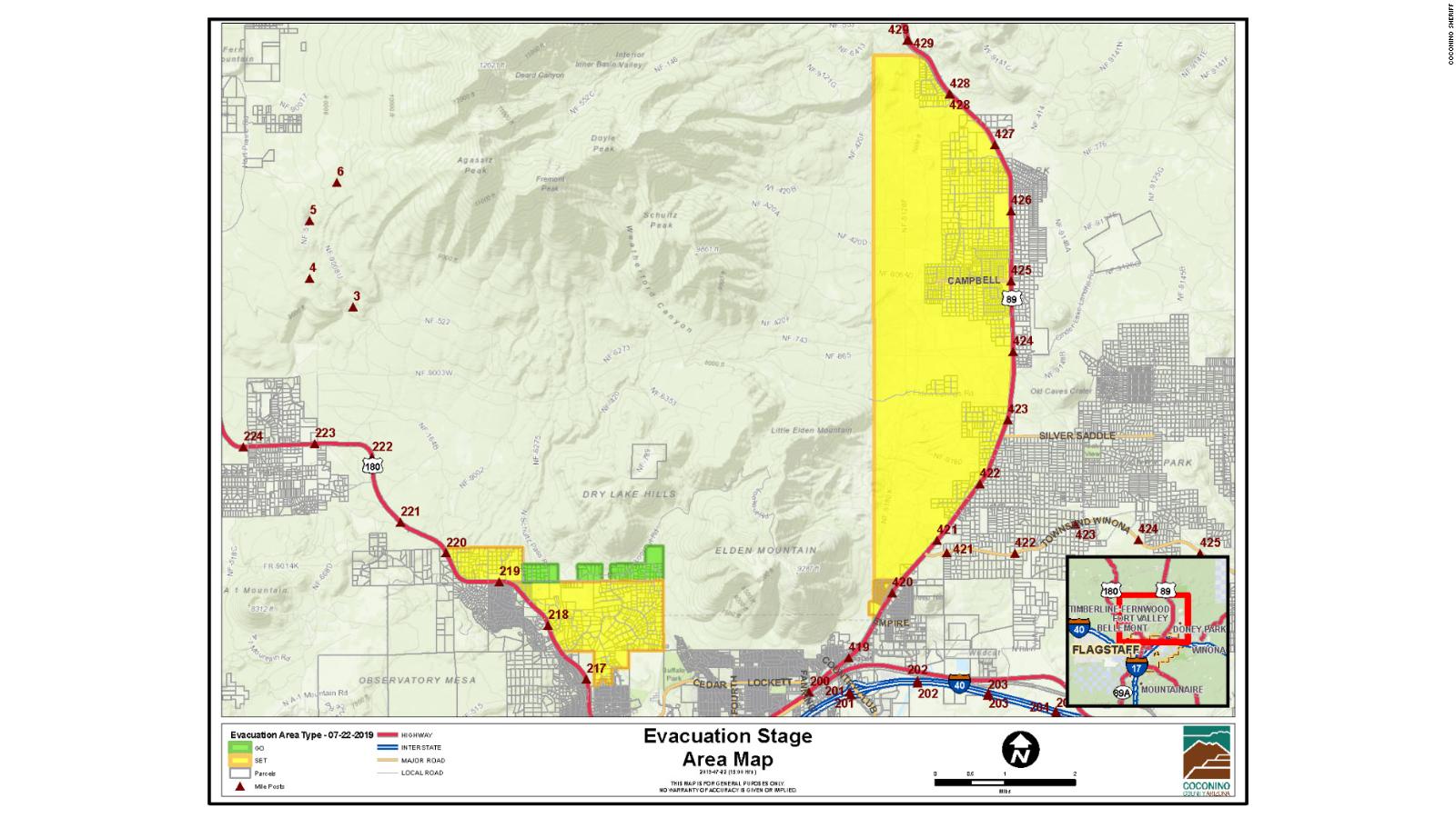 Phoenix Wildfire Evacuations Map