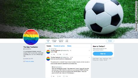 A Twitter account claiming to belong to an anonymous gay footballer has been deleted, a day before the user was due to reveal his identity. 